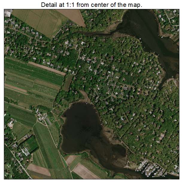 Cutchogue, New York aerial imagery detail