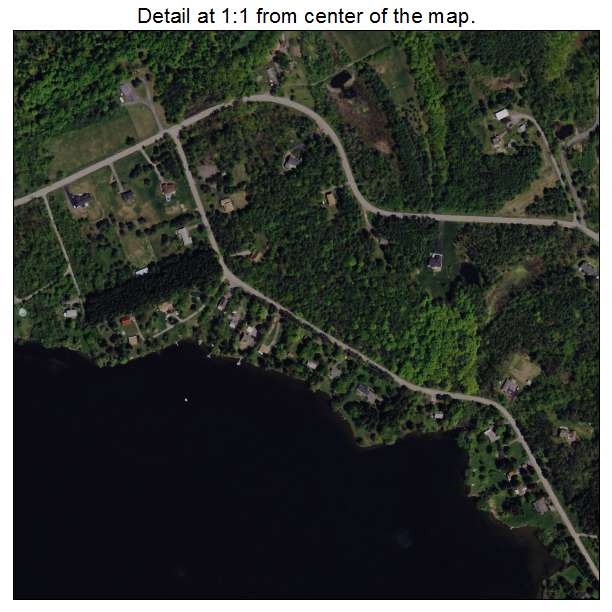 Duane Lake, New York aerial imagery detail