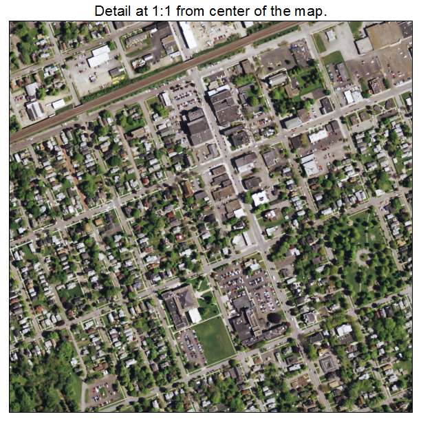 Dunkirk, New York aerial imagery detail