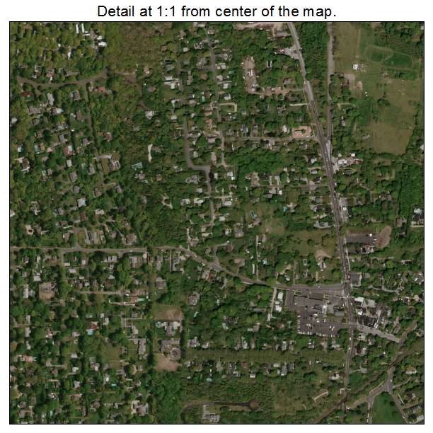 East Hampton North, New York aerial imagery detail