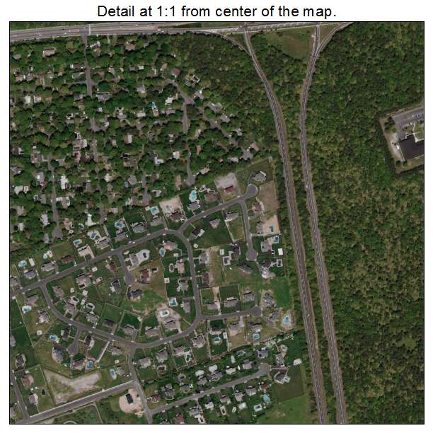 East Shoreham, New York aerial imagery detail