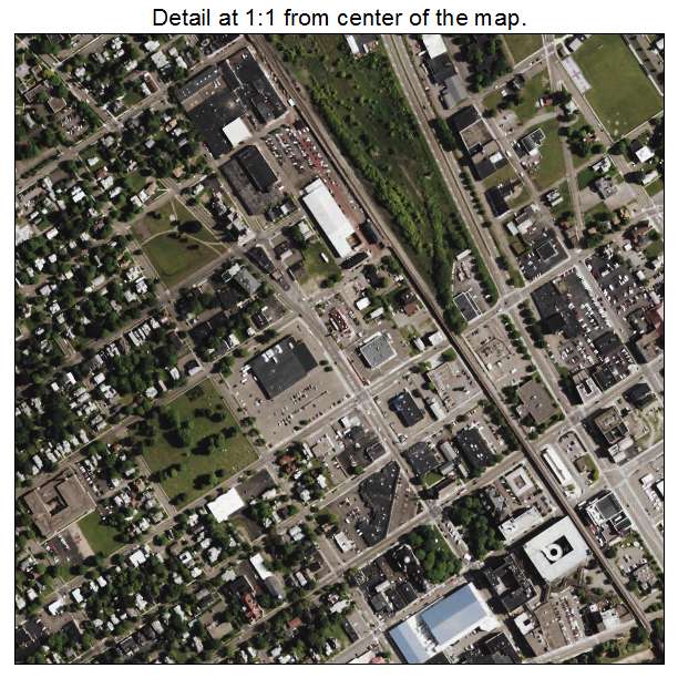 Elmira, New York aerial imagery detail