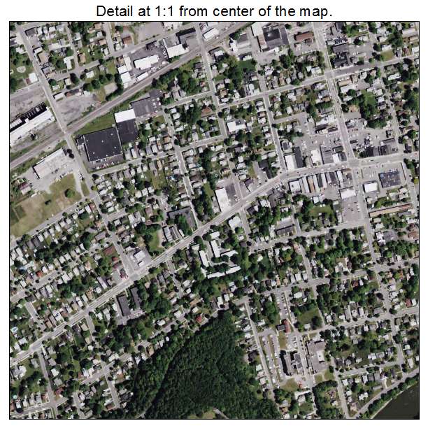 Endicott, New York aerial imagery detail