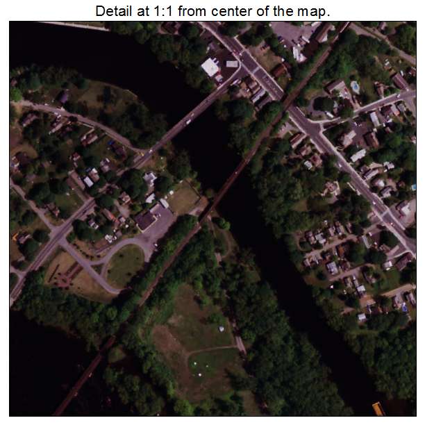 Fort Edward, New York aerial imagery detail