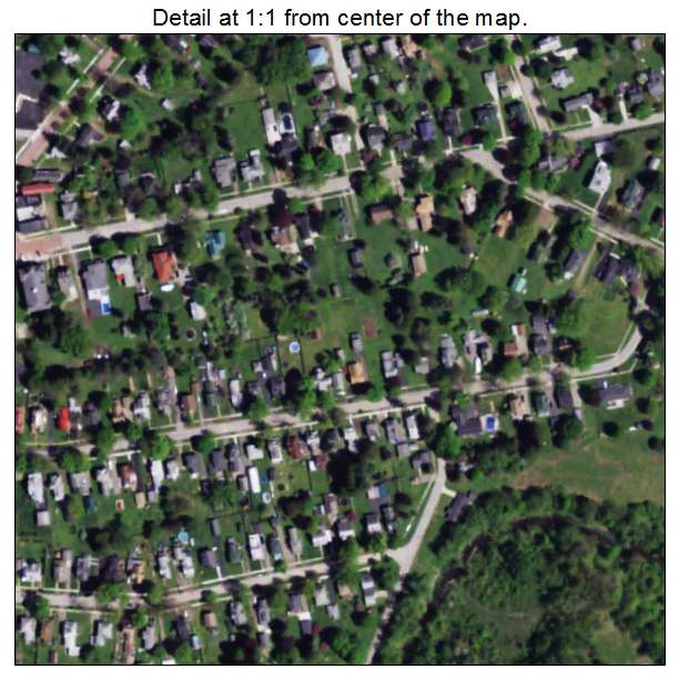 Franklinville, New York aerial imagery detail