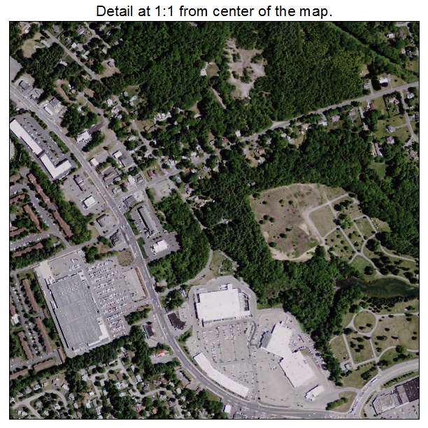 Glens Falls North, New York aerial imagery detail