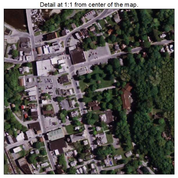 Hoosick Falls, New York aerial imagery detail