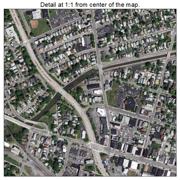 Hornell, New York aerial imagery detail