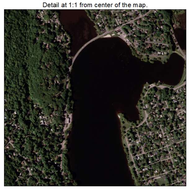 Lake Carmel, New York aerial imagery detail