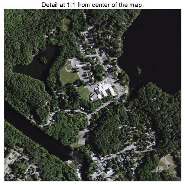 Lake Luzerne Hadley, New York aerial imagery detail
