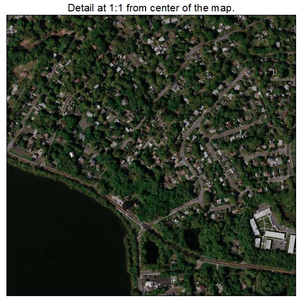 Lake Ronkonkoma, New York aerial imagery detail