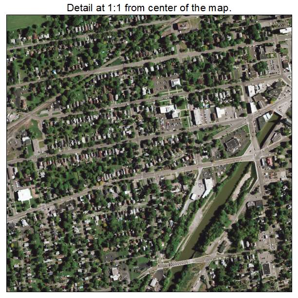 Lockport, New York aerial imagery detail