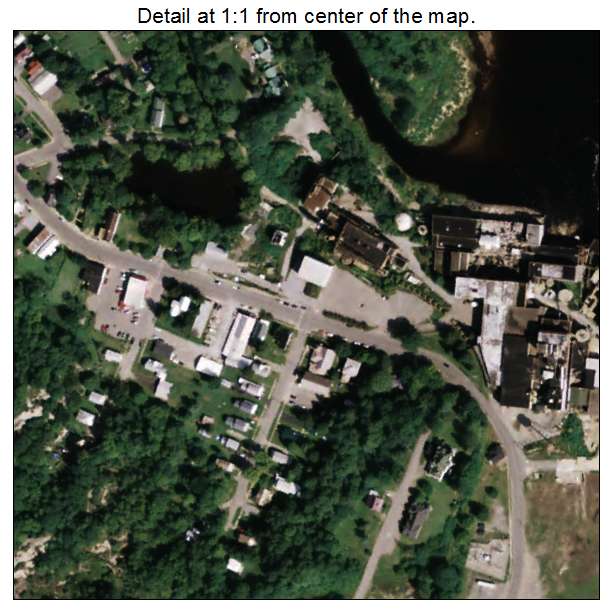 Lyons Falls, New York aerial imagery detail