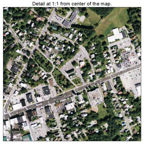 Malone, New York aerial imagery detail