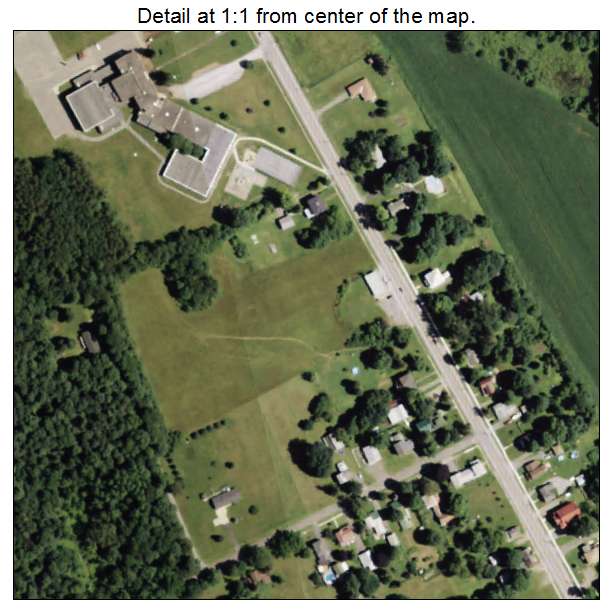Mannsville, New York aerial imagery detail