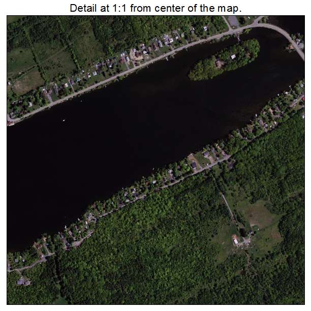 Mariaville Lake, New York aerial imagery detail