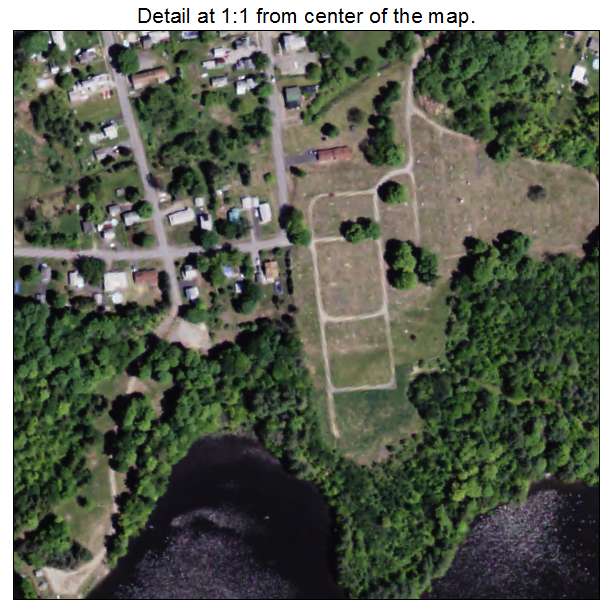 Mayfield, New York aerial imagery detail