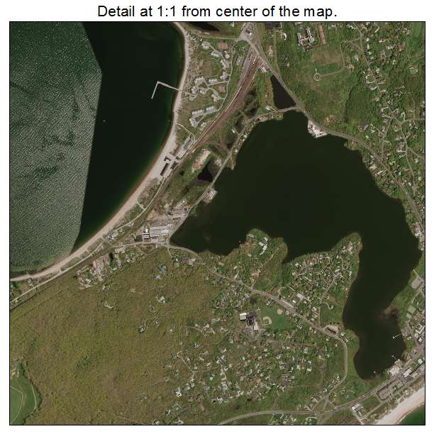 Montauk, New York aerial imagery detail