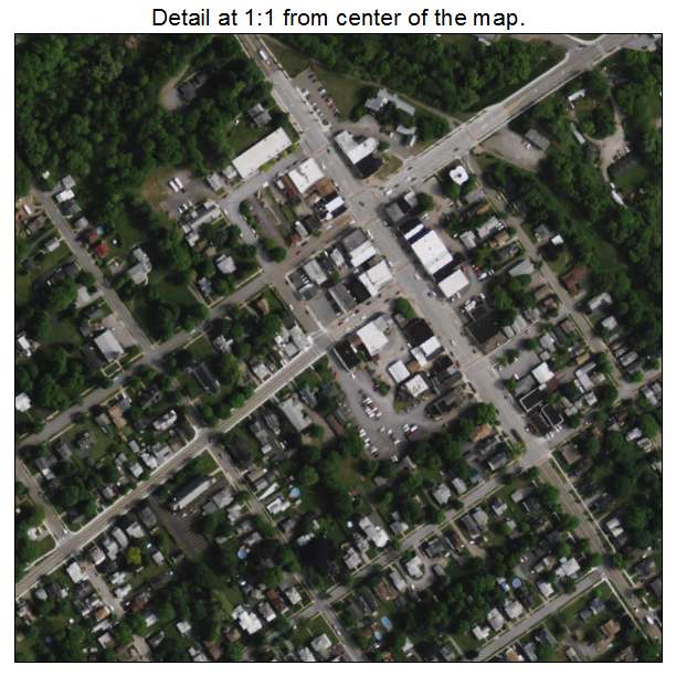 Mount Morris, New York aerial imagery detail