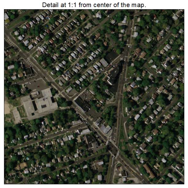 North Lindenhurst, New York aerial imagery detail