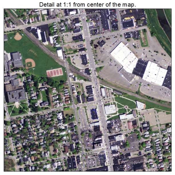 Olean, New York aerial imagery detail