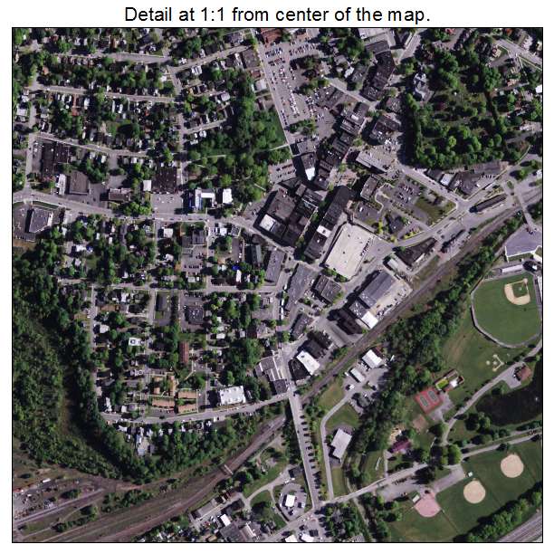 Oneonta, New York aerial imagery detail