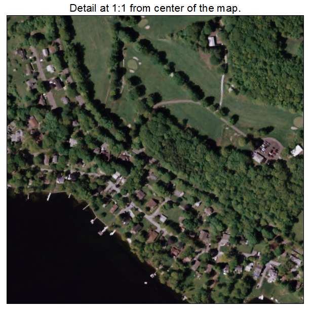 Peach Lake, New York aerial imagery detail