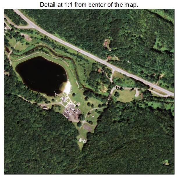 Pine Hill, New York aerial imagery detail