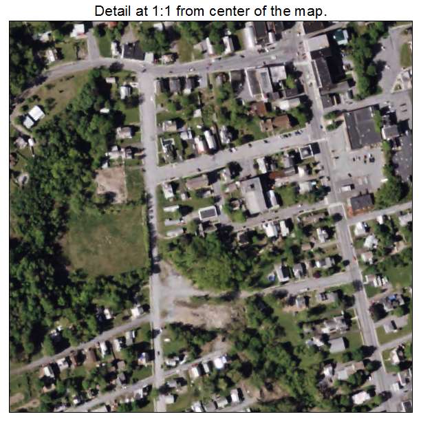 Port Henry, New York aerial imagery detail