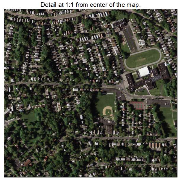 Poughkeepsie, New York aerial imagery detail