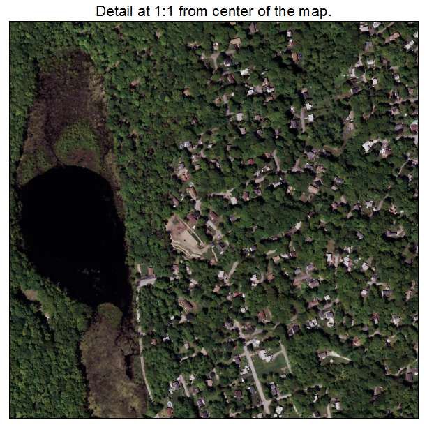 Putnam Lake, New York aerial imagery detail