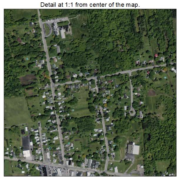 Ransomville, New York aerial imagery detail