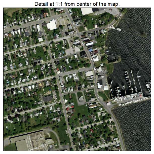 Rouses Point, New York aerial imagery detail