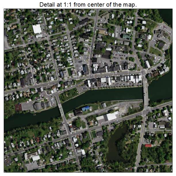 Seneca Falls, New York aerial imagery detail