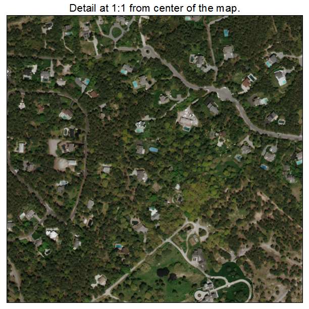 Shinnecock Hills, New York aerial imagery detail