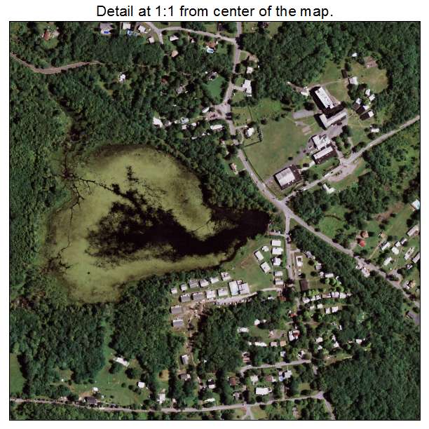 South Fallsburg, New York aerial imagery detail