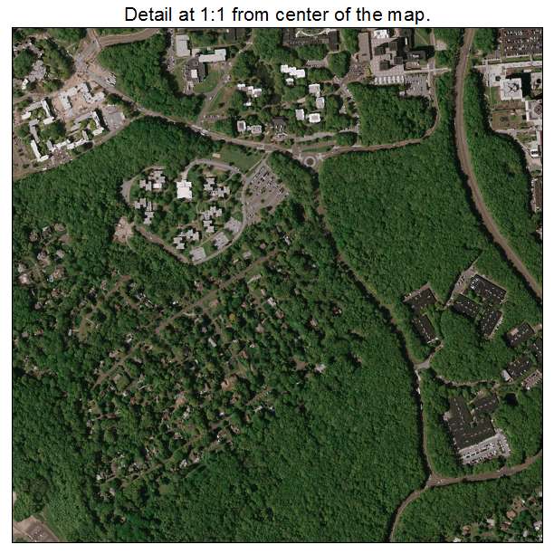 Stony Brook, New York aerial imagery detail