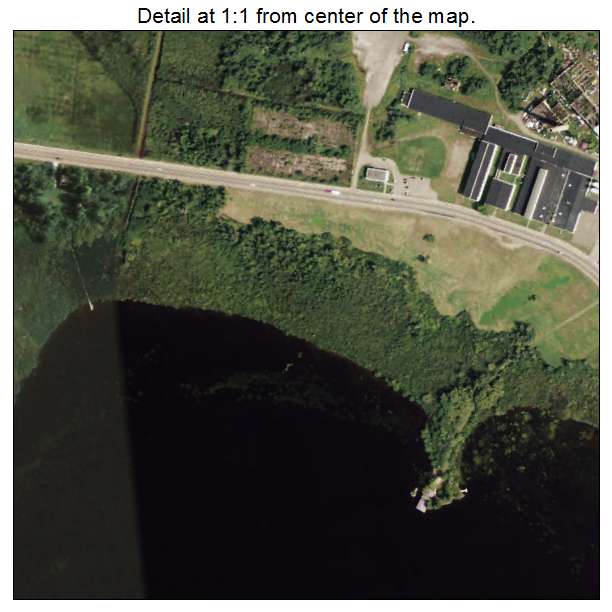 Tupper Lake, New York aerial imagery detail