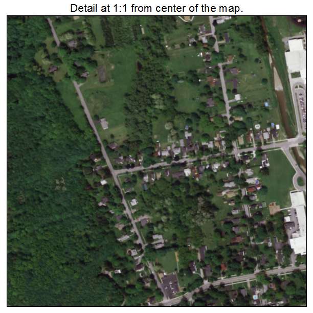 Warsaw, New York aerial imagery detail