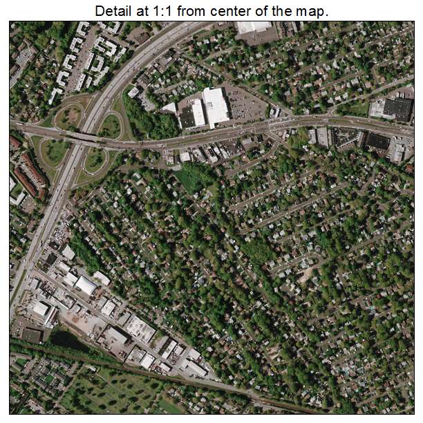 West Babylon, New York aerial imagery detail