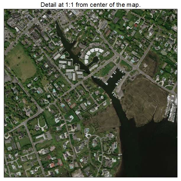 Westhampton Beach, New York aerial imagery detail