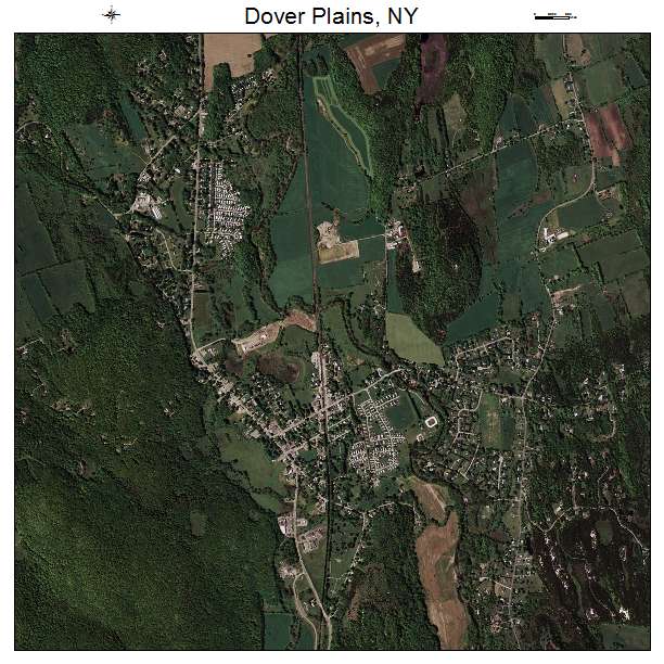 Dover Plains, NY air photo map