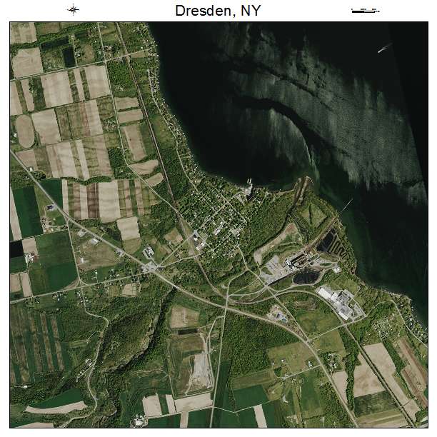 Dresden, NY air photo map