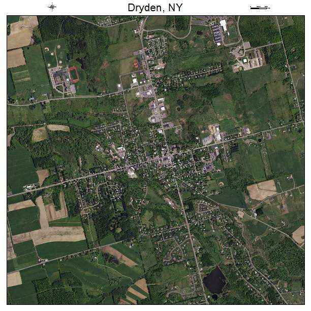 Dryden, NY air photo map