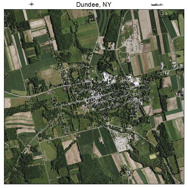 Dundee, NY air photo map