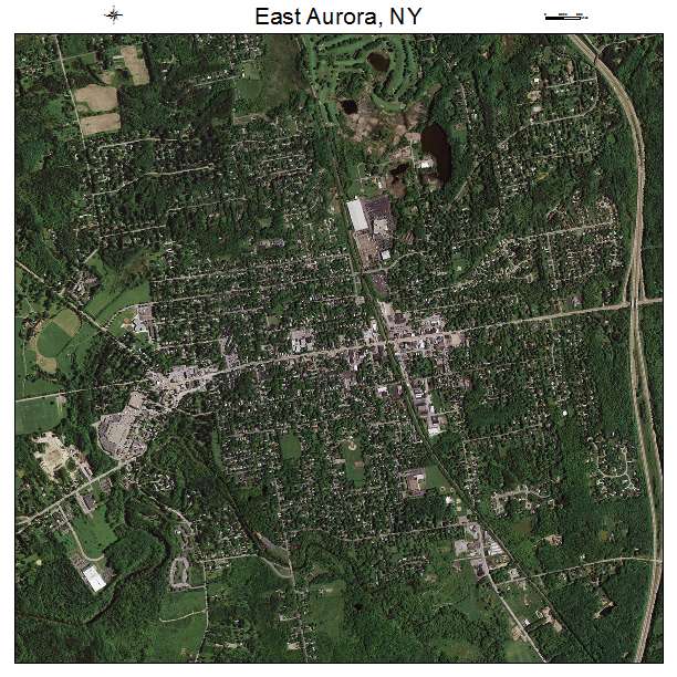 East Aurora, NY air photo map