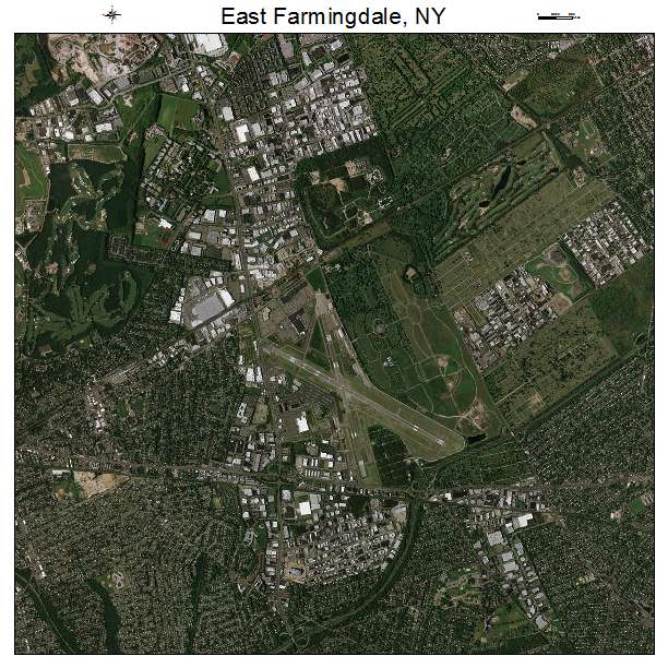 East Farmingdale, NY air photo map