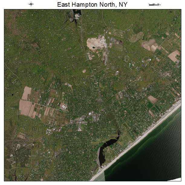 East Hampton North, NY air photo map