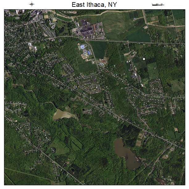 East Ithaca, NY air photo map