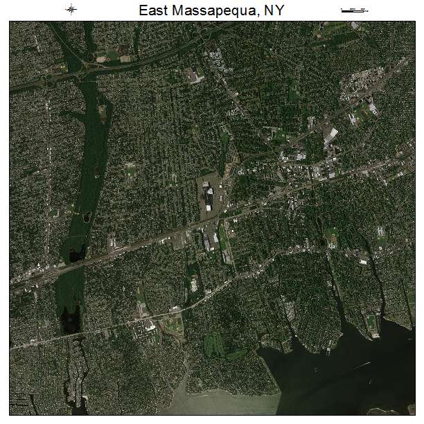East Massapequa, NY air photo map